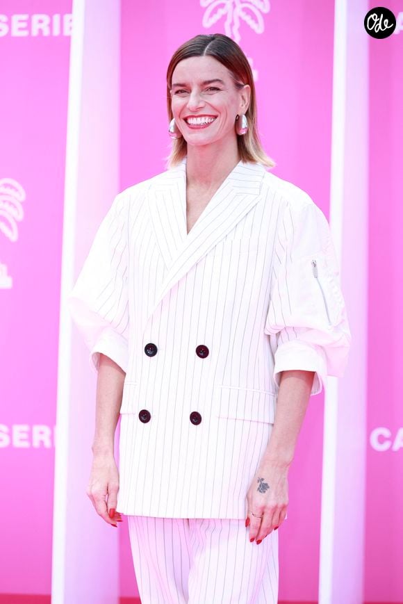 Fauve Hautot de la série "Rien ne t'efface" lors de la 8ème édition du festival CANNESERIES à Cannes, dimanche 27 avril 2025. © Christophe Aubert via Bestimage