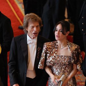 Mick Jagger  et Melanie Hamrick lors du banquet à Londres en l'honneur de la France en 2025  © Ludovic Marin / Pool / Bestimage
