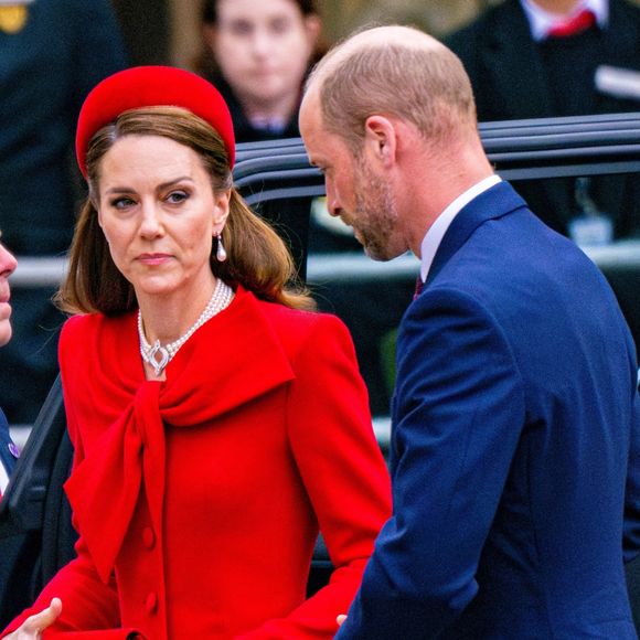 Le prince William, prince de Galles, et Catherine (Kate) Middleton, princesse de Galles - La famille royale britannique célèbre le 76ème Commonwealth Day à l'abbaye de Westminster à Londres, le 10 mars 2025.