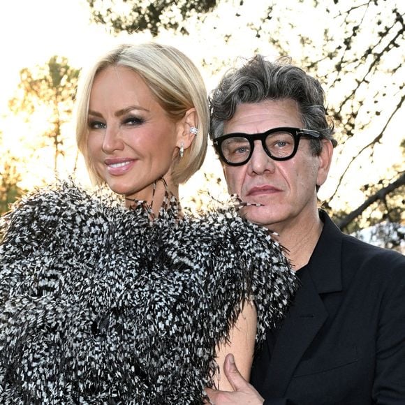 Marc Lavoine et sa compagne Adriana Karembeu - 11ème édition du Gala de charité de Patrick Mouratoglou à la Mouratoglou Academy & Resort à Biot le 21 juin 2025. © Bruno Bebert/Bestimage