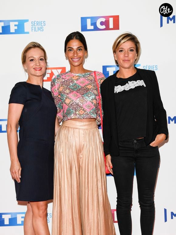 Audrey Crespo-Mara, Tatiana Silva et Bénédicte Le Chatelier - Soirée de rentrée 2019 de TF1 au Palais de Tokyo à Paris, le 9 septembre 2019. © Pierre Perusseau/Bestimage
