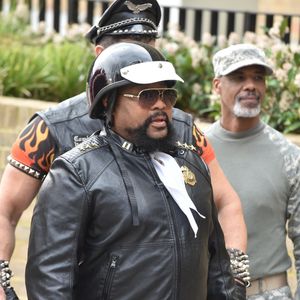 Victor Willis - Le groupe Village People pendant le tournage du show "This Morning" devant les studios ITV à Londres, le 19 mars 2019.
© Bestimage