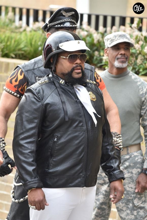 Victor Willis - Le groupe Village People pendant le tournage du show "This Morning" devant les studios ITV à Londres, le 19 mars 2019.

© Bestimage