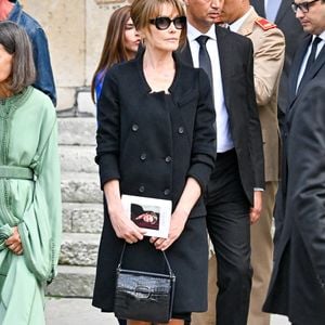 Carla Bruni aux obsèques de Bernadette Chirac en la basilique Sainte-Clotilde à Paris (7ème) le 12 juin 2026. 
© Jacovides / Liewig / Bestimage