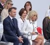 En parallèle, le couple présidentiel a déjà acquis une nouvelle villa de 290 m² avec vue sur mer.

Le président Emmanuel Macron, Brigitte Macron - Cérémonie du 145ème défilé militaire du 14 juillet, jour de la Fête Nationale, avenue des Champs-Elysées à Paris.
© Dominique Jacovides / Bestimage