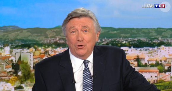 Jacques Legros présente son dernier journal télévisé sur TF1.