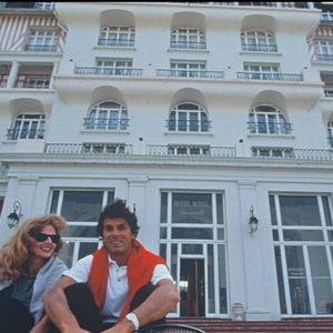Dominique Desseigne et Diane Barrière, à Deauville en 1993. © AGENCE / BESTIMAGE