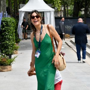 Exclusif - Vanille Clerc dans la tente VIP lors du Longines Paris Eiffel Jumping au pied de la Tour Eiffel sur le Champ-de-Mars à Paris, France, le 22 juin 2025.

© Perusseau-Veeren/Bestimage
