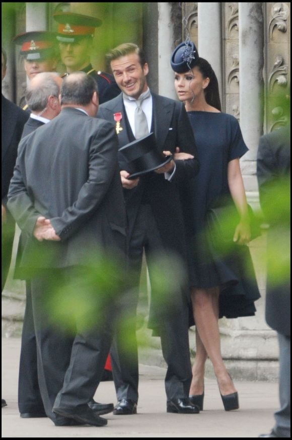 Elle qui rencontre quelques soucis familiaux en raison de la brouille entre ses fils Romeo et Brooklyn

David et Victoria Beckham - Arrivée des personnalités au mariage du prince William avec Kate Middleton à l'abbaye de Westminster le 29 avril 2011 SGP / BESTIMAGE