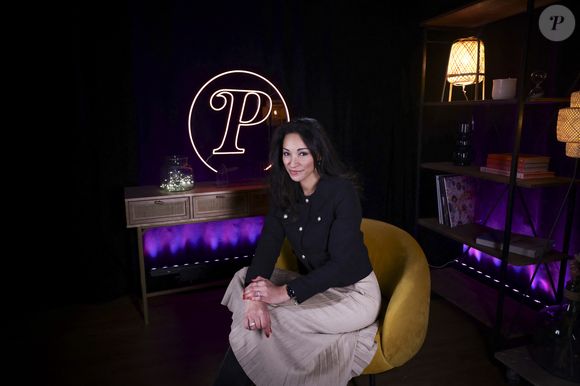 Cindy Fabre en interview pour "En privé avec". @Jack Tribeca / Bestimage