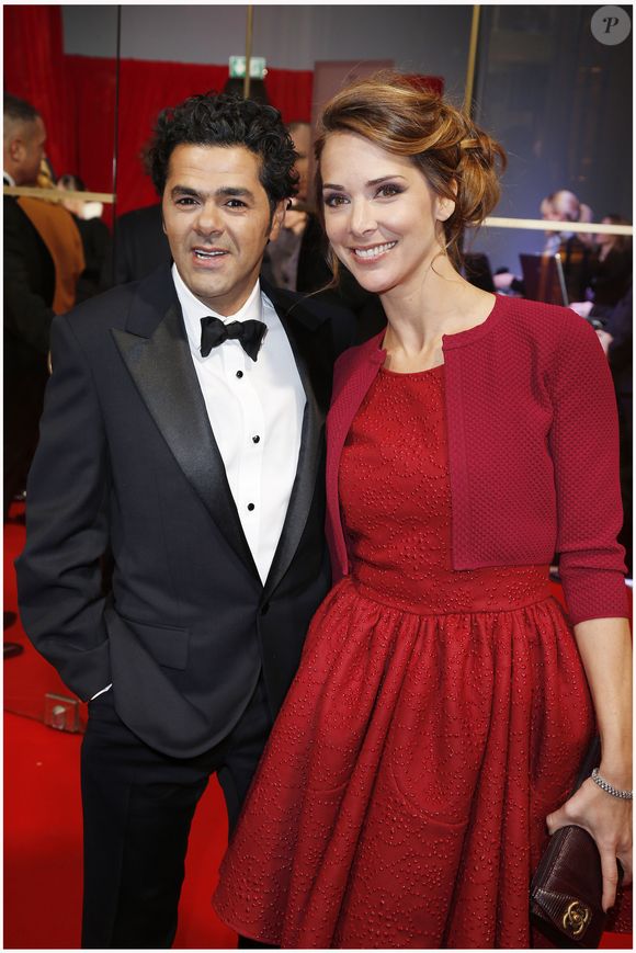 Jamel Debbouze ( President des Cesar 2013) et sa femme Melissa Theuriau -  Cocktail Arrivees - 38 eme Ceremonie des Cesar au theatre du Chatelet a Paris le 22 fevrier 2013 BORDE-JACOVIDES / BESTIMAGE