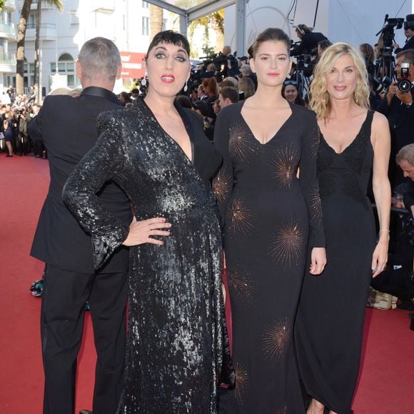 Oriane Deschamps, Michele Laroque et Rossy de Palma assistant à la projection d'Okja dans le cadre du 70e Festival de Cannes à Cannes, France, le 19 mai 2017. Photo par Aurore Marechal/ABACAPRESS.COM
