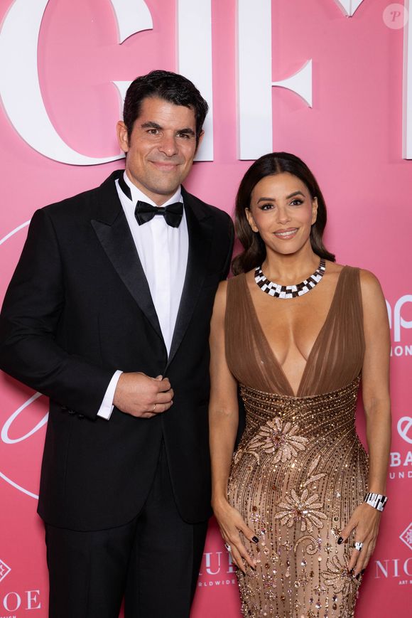 Eva Longoria et Jaime Monge assistent au premier Gala Global Gift sponsorisé par « APM Monaco » organisé à Monaco, dans la Salle Empire de l'Hôtel de Paris.© Olivier Huitel/Pool/Bestimage
