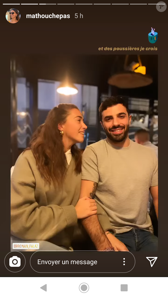 Mathilde de "Koh-Lanta" et Romain en couple - photo publiée le 6 avril 2020, sur Instagram