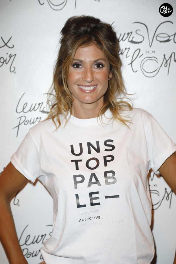 Caroline Ithurbide - Photocall - Concert caritatif "Leurs Voix pour l'Espoir" au profit de la recherche contre le cancer du pancréas, créé et présenté par L. Cholewa à l'Olympia à Paris, le 7 octobre 2019.  © Marc Ausset-Lacroix - Pierre Perusseau / Bestimage