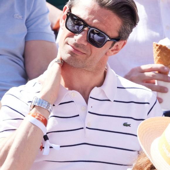 Gautier Capuçon - Célébrités dans les tribunes des Internationaux de France de tennis de Roland Garros 2024 à Paris le 7 juin 2024.  © Jacovides-Moreau/Bestimage