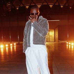 Exclusif - Gims lors de l'enregistrement du pré-générique de la 40ème édition des Victoires de la Musique à la Seine Musicale à Boulogne-Billancourt, France, le 13 février 2025. © Christophe Clovis/Bestimage