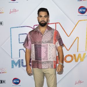 Kendji Girac - Photocall et Backstage de l'événement musical "RFM Music Show" édition spéciale pour les 40 ans de la célèbre radio au Palais des Sports de Levallois-Perret, le 26 juin 2021. © Veeren Ramsamy - Pierre Perusseau / Bestimage