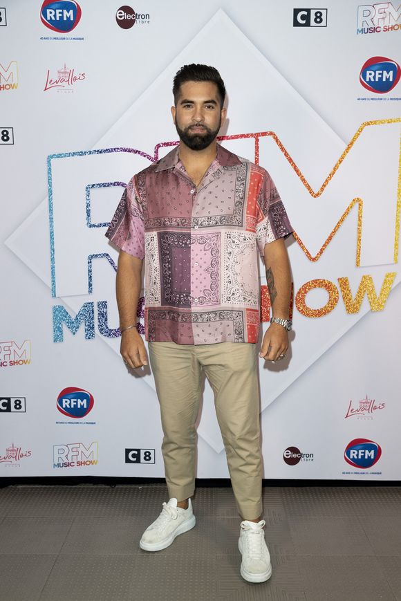 Kendji Girac - Photocall et Backstage de l'événement musical "RFM Music Show" édition spéciale pour les 40 ans de la célèbre radio au Palais des Sports de Levallois-Perret, le 26 juin 2021. © Veeren Ramsamy - Pierre Perusseau / Bestimage