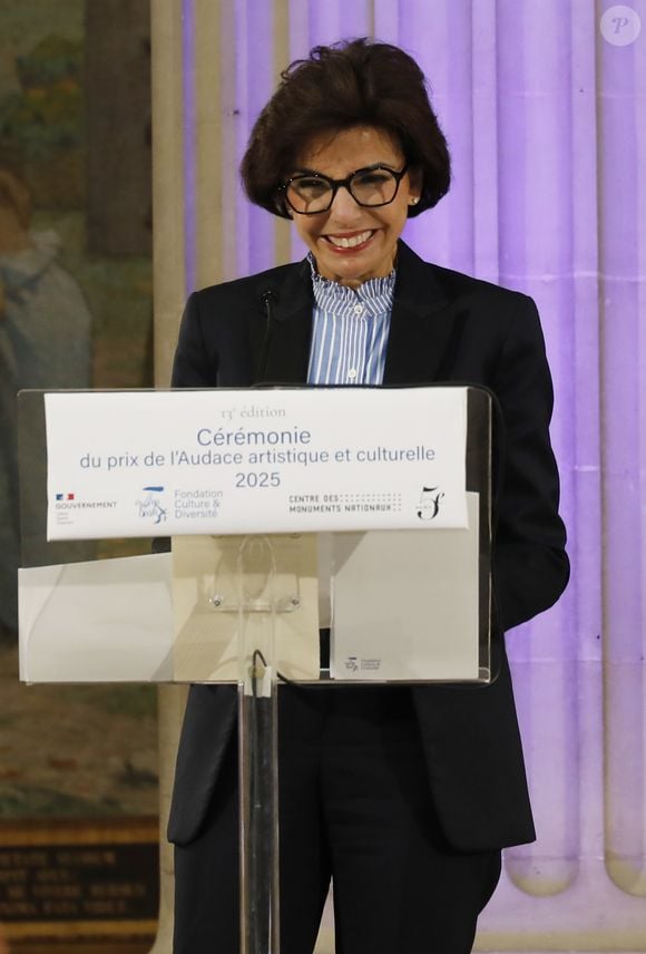 Rachida Dati - 13ème édition de la cérémonie de remise du prix de l'Audace artistique et culturelle au Panthéon à Paris le 20 mai 2025. © Marc Ausset-Lacroix/Bestimage