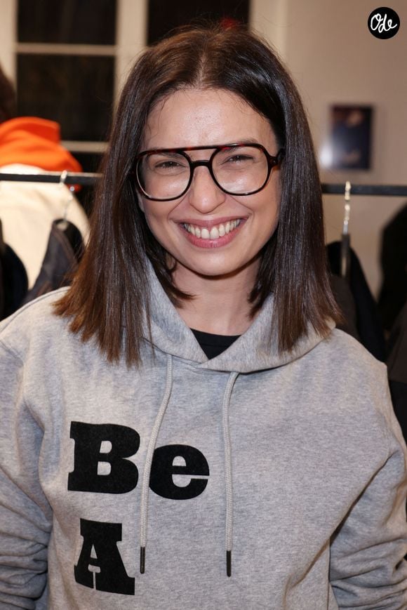 Lucie Bernardoni participe à la « Pop Up Influence Party » organisée par Aurélien Cassirame, à Paris, en France, le 12 octobre 2025. Photo de Jérôme Domine/ABACAPRESS.COM