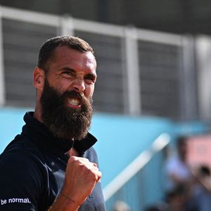 Benoit Paire (FRA) lors de son match du premier tour à l'Open Mutua de Madrid à Madrid, Espagne, 26 avril 2023. Photo par Corinne Dubreuil/ABACAPRESS.COM