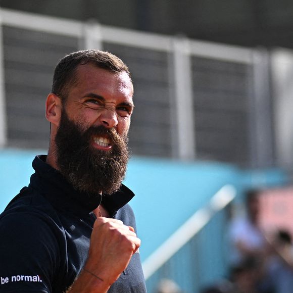 Benoit Paire (FRA) lors de son match du premier tour à l'Open Mutua de Madrid à Madrid, Espagne, 26 avril 2023. Photo par Corinne Dubreuil/ABACAPRESS.COM