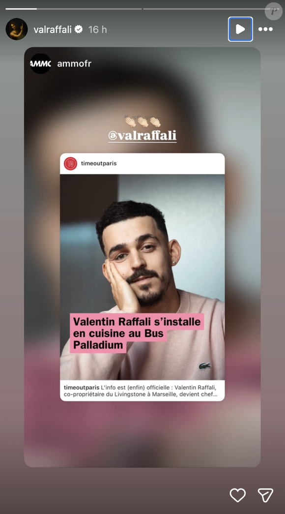 Capture d'écran Instagram @valraffali