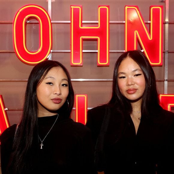 Exclusif - Jade et Joy Hallyday - Vernissage de l'exposition "Johnny Hallyday, l'exposition" au Palais des Expositions à Paris. Le 21 décembre 2023
© Dominique Jacovides / Bestimage