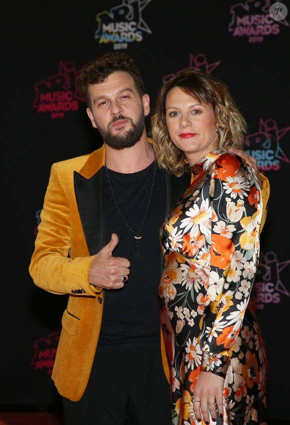 Claudio Capéo et sa compagne Aurélie Willgallis - 21ème édition des NRJ Music Awards au Palais des festivals à Cannes le 9 novembre 2019. © Dominique Jacovides/Bestimage