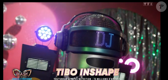 Tibo In Shape (le DJ) dans la saison 8 de "Mask Singer". Capture d'écran de TF1.