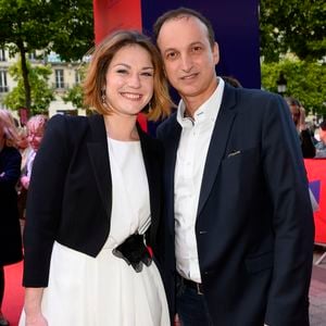 Exclusif -  Emilie Dequenne (habillée en Paule Ka et en bijoux Van Cleef & Arpels) et son mari Michel Ferracci - Cérémonie d'ouverture du 4ème Champs Elysées FIlm Festival à Paris le 9 juin 2015.  © Veeren / Coadic / Bestimage