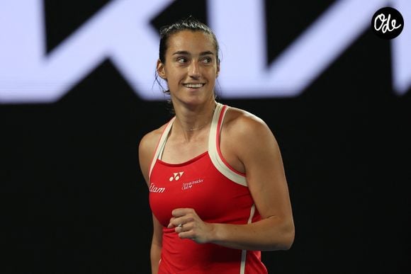 Caroline Garcia lors de l'Open de tennis d'Australie à Melbourne, Australie. © Nicolas Luttiau/Bestimage