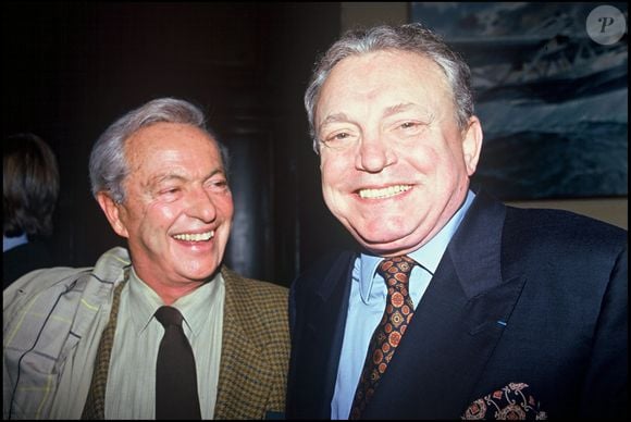 Jacques Martin et Guy Lux à la conférence de rentrée de France 2 / Frannce 3 © Coadic Guirec Bestimage