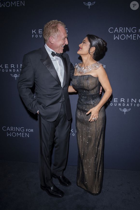 Francois-Henri Pinault et Salma Hayek le 9 septembre 2024 à New York © Ron Adar/TheNEWS2 via ZUMA Press Wire/Bestimage