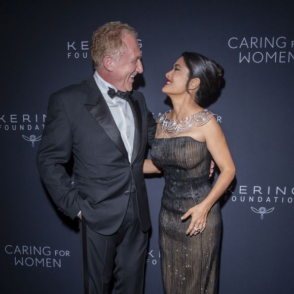 Francois-Henri Pinault et Salma Hayek le 9 septembre 2024 à New York © Ron Adar/TheNEWS2 via ZUMA Press Wire/Bestimage