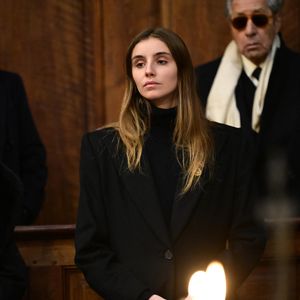 Vittoria di Savoia (Vittoria de Savoie, princesse de Carignan et marquise d'Ivrée) à l’occasion du premier anniversaire du décès du prince Victor Emmanuel, prince de Naples, en la basilique de Superga à Turin, Italie, le 1er février 2025.  © Max Montingelli/SGP/Bestimage