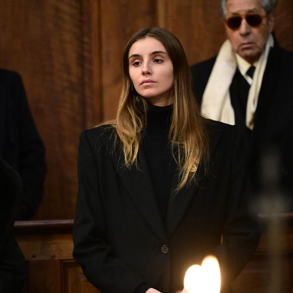 Vittoria di Savoia (Vittoria de Savoie, princesse de Carignan et marquise d'Ivrée) à l’occasion du premier anniversaire du décès du prince Victor Emmanuel, prince de Naples, en la basilique de Superga à Turin, Italie, le 1er février 2025.  © Max Montingelli/SGP/Bestimage