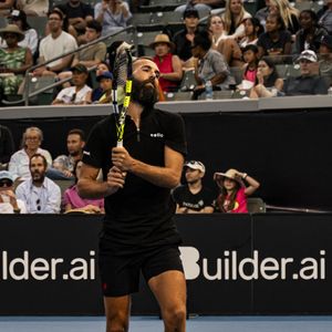 Benoit Paire - Tournoi UTS de Tennis - Los Angeles le 22 juillet 2023.
