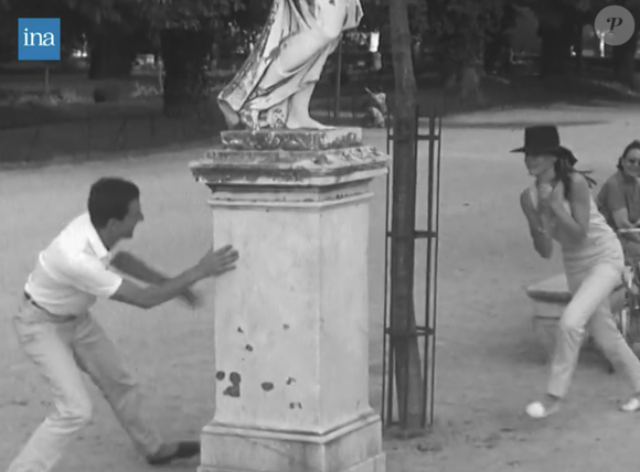 Françoise Dorléac et Jean-Pierre Cassel en tournage à Nîmes. Photo : INA/Youtube