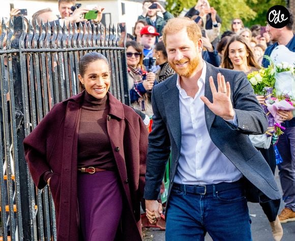 Le prince Harry, duc de Sussex et Meghan Markle, duchesse de Sussex, lors de la visite de l'association caritative pour la jeunesse et la communauté 'The Community Recording Studio' dans le quartier de St Ann’s à Nottingham le 15 octobre 2026.

Photo : Backgrid USA / Bestimage