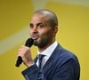 Devant les quatre bagues de champion NBA et le titre de MVP des finales, Joakim Noah avoue être “vraiment fier de ce mec”.

Tony Parker delivers a speech on stage during the "Bpifrance Inno Generation (BIG)" event, one of Europe’s largest gatherings dedicated to entrepreneurs, in Paris on October 8, 2026. © Jeanne Accorsini/Pool/Bestimage | 00773402
