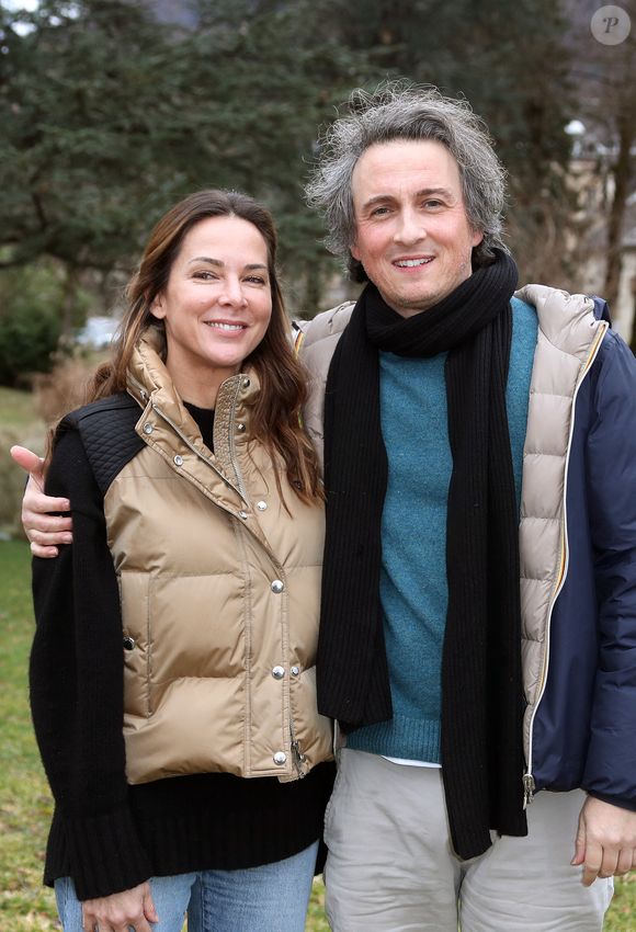 La productrice Mélissa Theuriau et de son réalisateur Guillaume Estivie - Photocall du film "Le dilemme d'Hippocrate" lors de la 25ème édition du Festival TV de Luchon le 6 février 2026. © Patrick Bernard/Bestimage