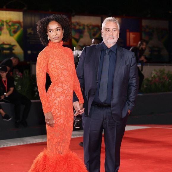 Virginie Silla, Luc Besson assistent à un tapis rouge pour le film "Dogman" au 80ème Festival International du Film de Venise le 31 août 2023 à Venise, Italie. Photo by Marco Piovanotto/ABACAPRESS:COM