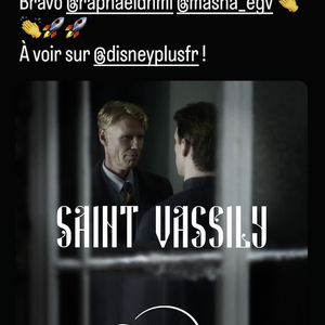 "Bravo Raphaël et Masha. C’est à voir sur Disney+ !", a-t-il écrit.

Benjamin Duhamel fier de son frère Raphaël.