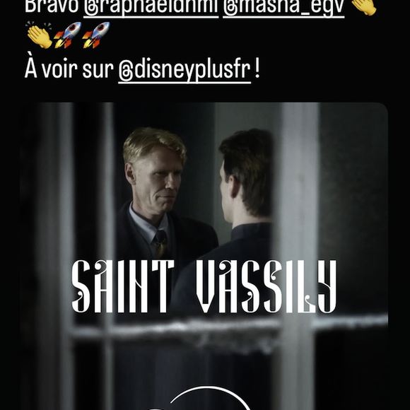 "Bravo Raphaël et Masha. C’est à voir sur Disney+ !", a-t-il écrit.

Benjamin Duhamel fier de son frère Raphaël.