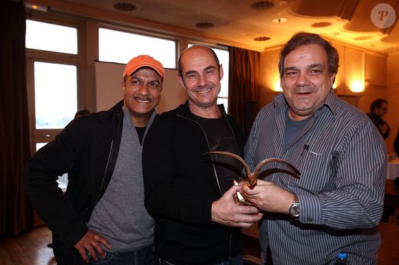 Pascal Legitimus, Bernard Campan, Didier Bourdon assistant à l'avant-première de Les Trois Freres, Le Retour à Lille, France le 31 janvier 2014. Photo par Sylvain Lefevre/ABACAPRESS.COM