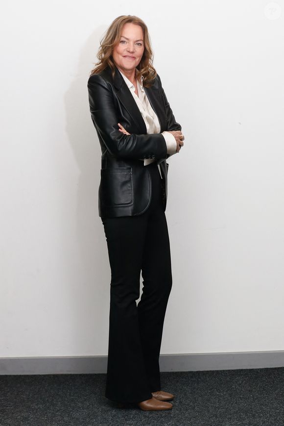 Cendrine Dominguez lors de l'enregistrement de l'émission "100% logique" présentée par C. Feraud et qui sera diffusée le 29 mars 2025 au Studio du Lendit à Saint-Denis, France, le 14 décembre 2024. © Christophe Clovis / Bestimage
