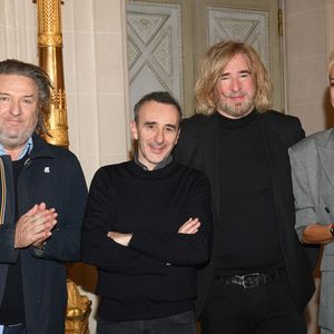 EXCLUSIF - Olivier Dalacroix, Elie Semoun, Stéphane Bolongaro et Adriana Karembeu pour une soirée unique dans les salons du Musée Masséna à Nice, le 22 janvier 2026, au profit de la Fondation Claude Pompidou© Bruno Bebert/Bestimage