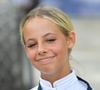 Et bien sûr elle a pu compter sur le soutien sans faille de sa mère, avec laquelle elle est très fusionnelle.
Giulia Sarkozy lors de la coupe Kids Cup L'Envol lors du Longines Paris Eiffel Jumping le 20 juin 2025
© Perusseau / Veeren / Bestimage